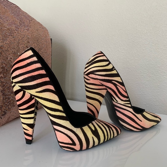 Excit Pink White Keisha Cole by Steve Madden Sz 8 - Picture 4 of 7